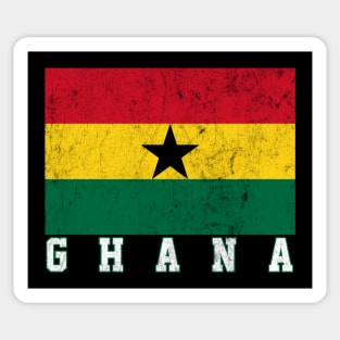 Ghana / Vintage Style Flag Design Sticker